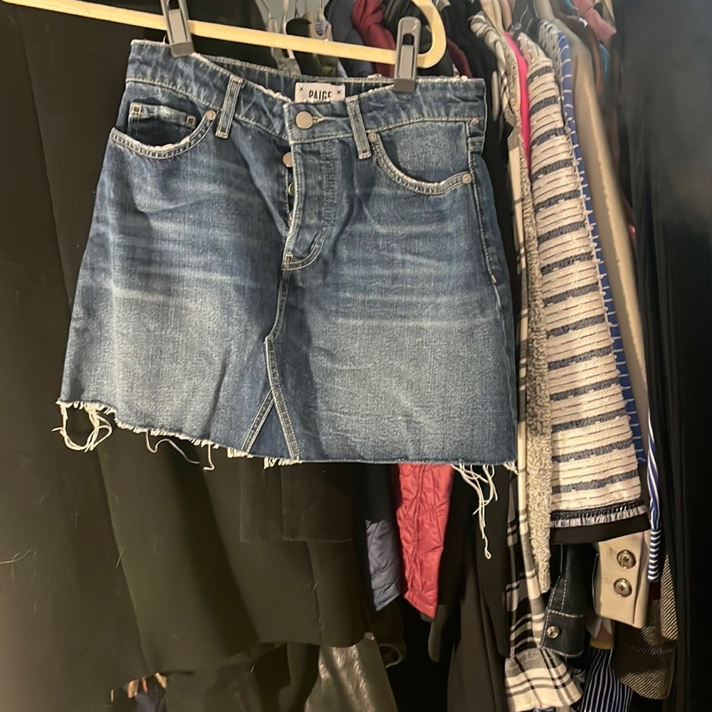 Paige size 26 jean skirt. Worn 1 time